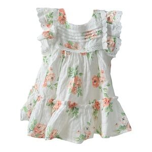 NWT Jolie Toddler White Floral Ruffle Dress
18M